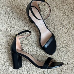 Stuart Weitzman Black Women's Heeled Sandals
